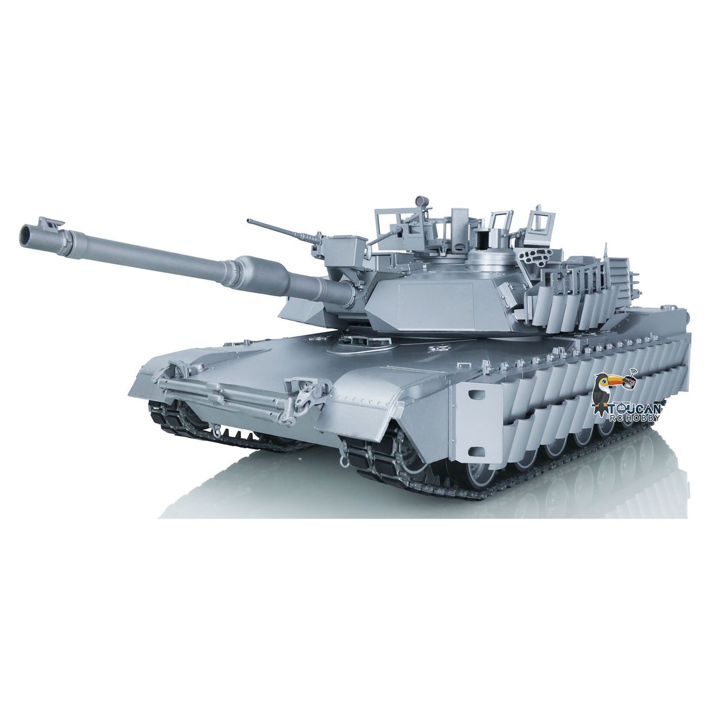 Full Metal 1:16 RC Military Tank 3918 Abrams M1A2 TUSK II Radio Controlled Tracked Car Model Speaker Barrel Recoil and Lifting System Driving Gearbox