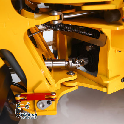 TOUCAN RC HOBBY Double E L260H E114 1/14 Metal 4x4 RC RTR Hydraulic Wheel Loader 2-Speed Gearbox Differential Lock Axles Light Sound Brushless Motor for Enthusiast