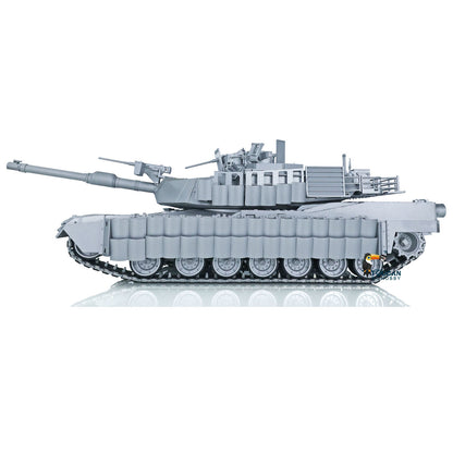 1:16 RC Military Tank 3918 Full Metal Abrams M1A2 TUSK II Ready to Run Remote Controlled Tracked Car Driving Gearbox Barrel Recoil and Lifting System TK16 Mainboard Smoke Unit