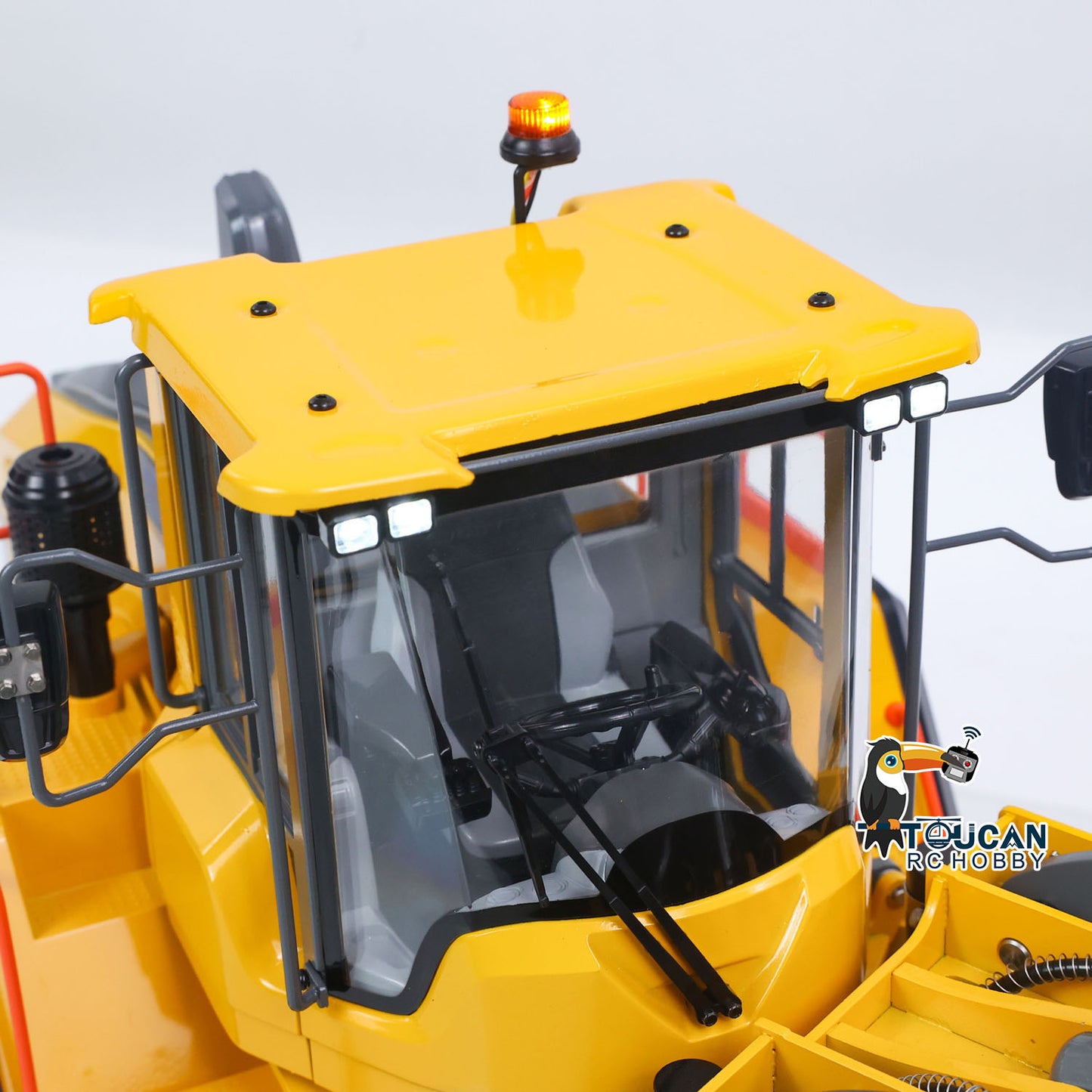 TOUCAN RC HOBBY Double E L260H E114 1/14 Metal 4x4 RC RTR Hydraulic Wheel Loader 2-Speed Gearbox Differential Lock Axles Light Sound Brushless Motor for Enthusiast