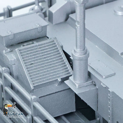 Full Metal 1:16 RC Military Tank 3918 Abrams M1A2 TUSK II Radio Controlled Tracked Car Model Speaker Barrel Recoil and Lifting System Driving Gearbox