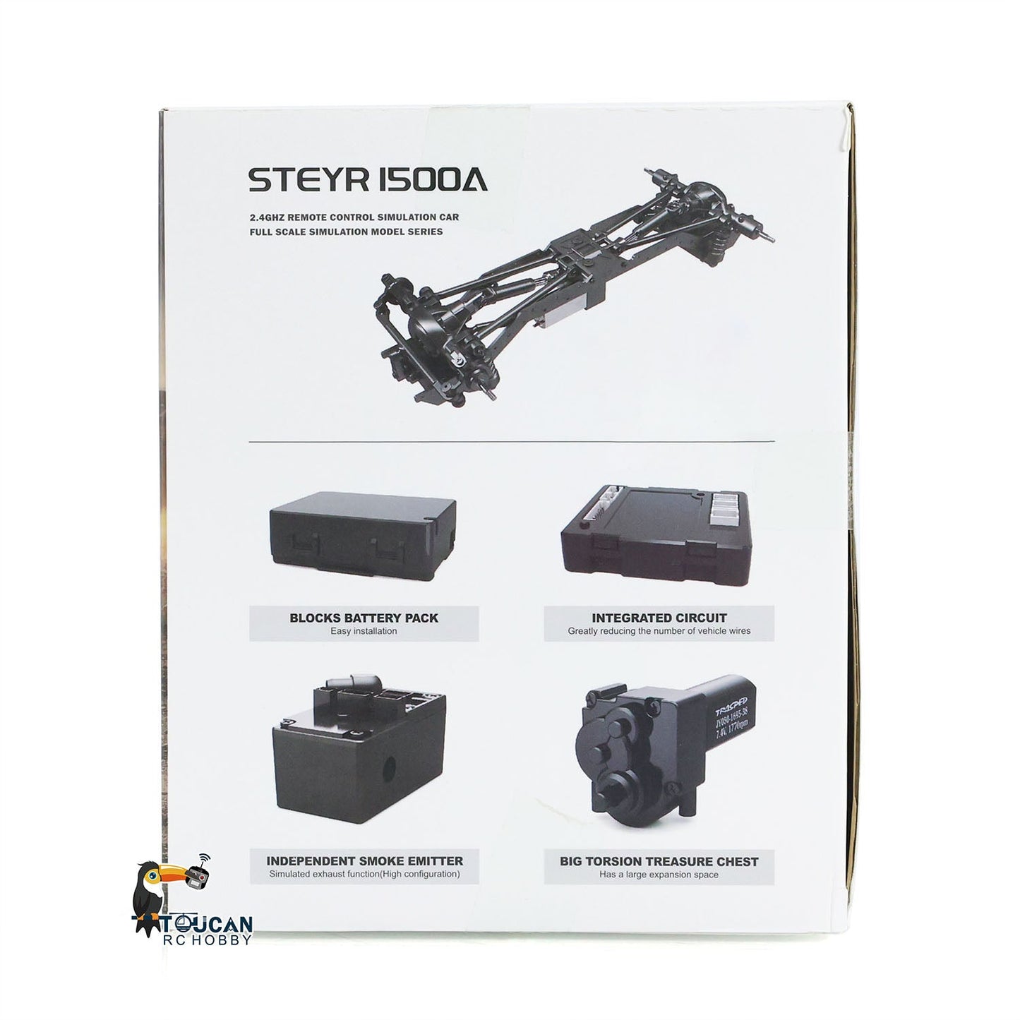 1/18 HG4-51 4x4 RC Command Vehicles 4WD Radio Control Off-road Car Model UPgraded Version Sound Light Smoke Unit ESC Servo Motor