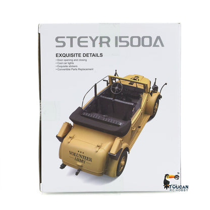 1/18 HG4-51 4x4 RC Command Vehicles 4WD Radio Control Off-road Car Model UPgraded Version Sound Light Smoke Unit ESC Servo Motor