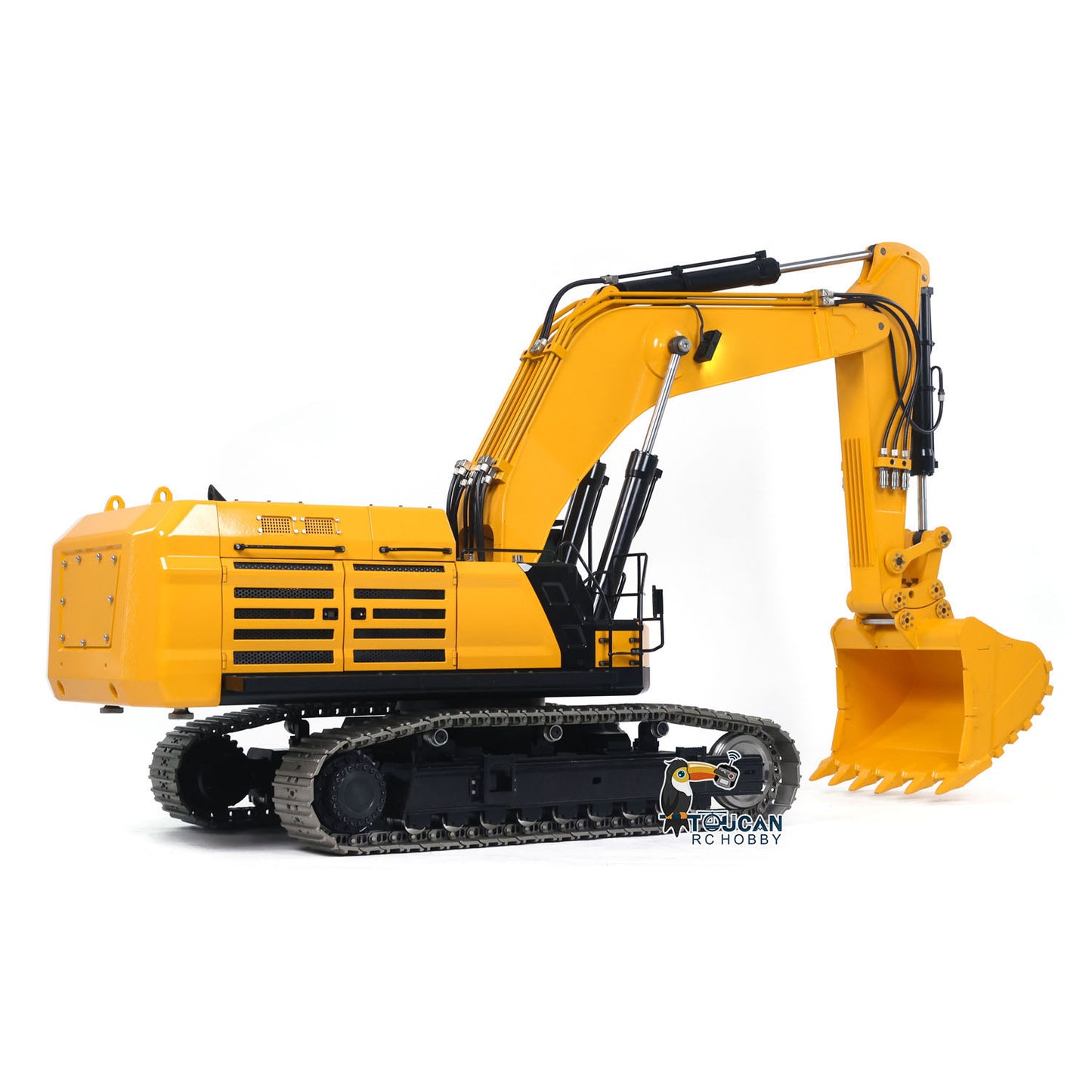 Heavy Machine 1/12 RC Hydraulic Excavator 395F Remote Control Metal Digger RTR Model Car 1.0L Dual Pump Frsky X14 Radio Battery