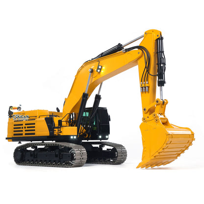 Heavy Machine 1/12 RC Hydraulic Excavator 395F Remote Control Metal Digger RTR Model Car 1.0L Dual Pump Frsky X14 Radio Battery