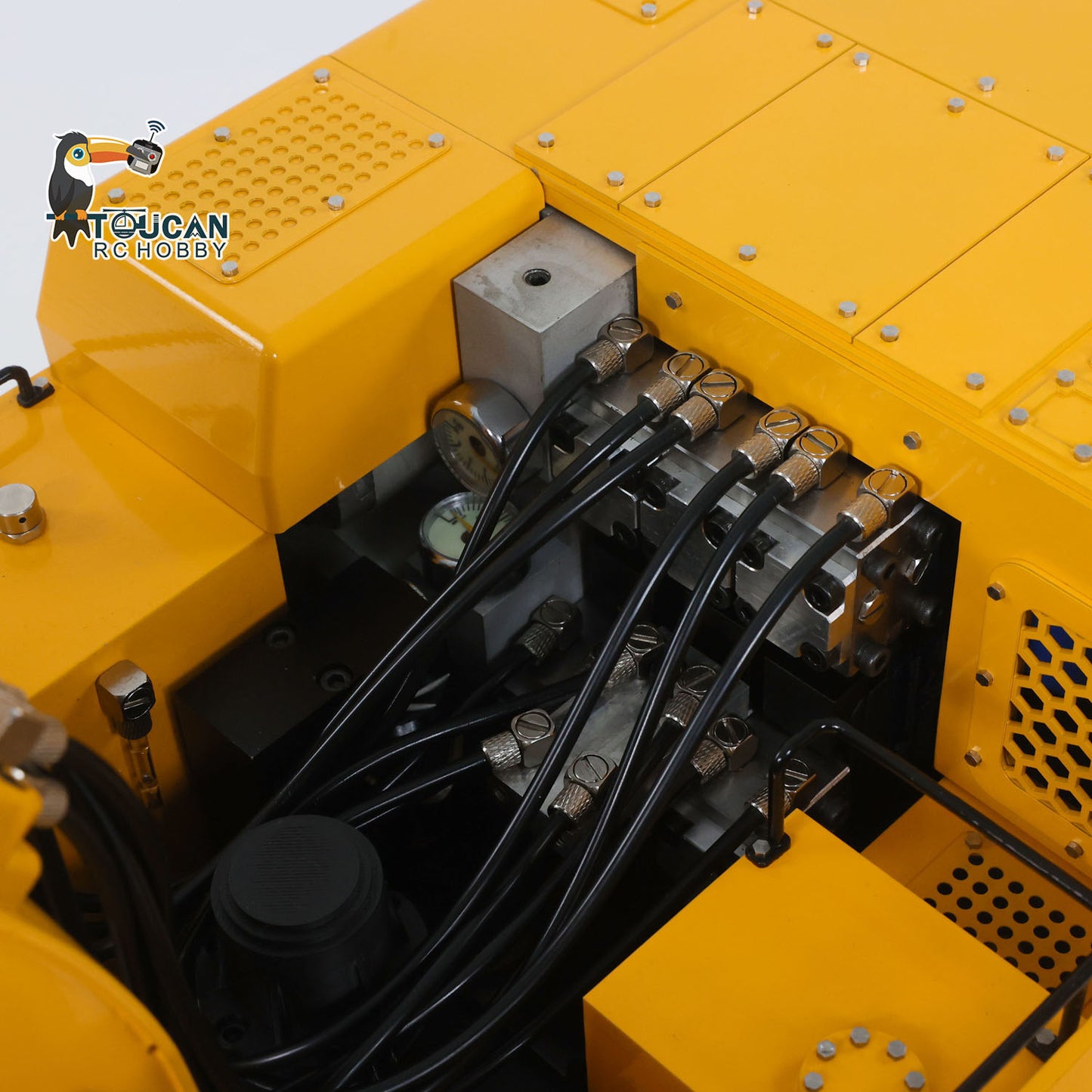 Heavy Machine 1/12 RC Hydraulic Excavator 395F Remote Control Metal Digger RTR Model Car 1.0L Dual Pump Frsky X14 Radio Battery