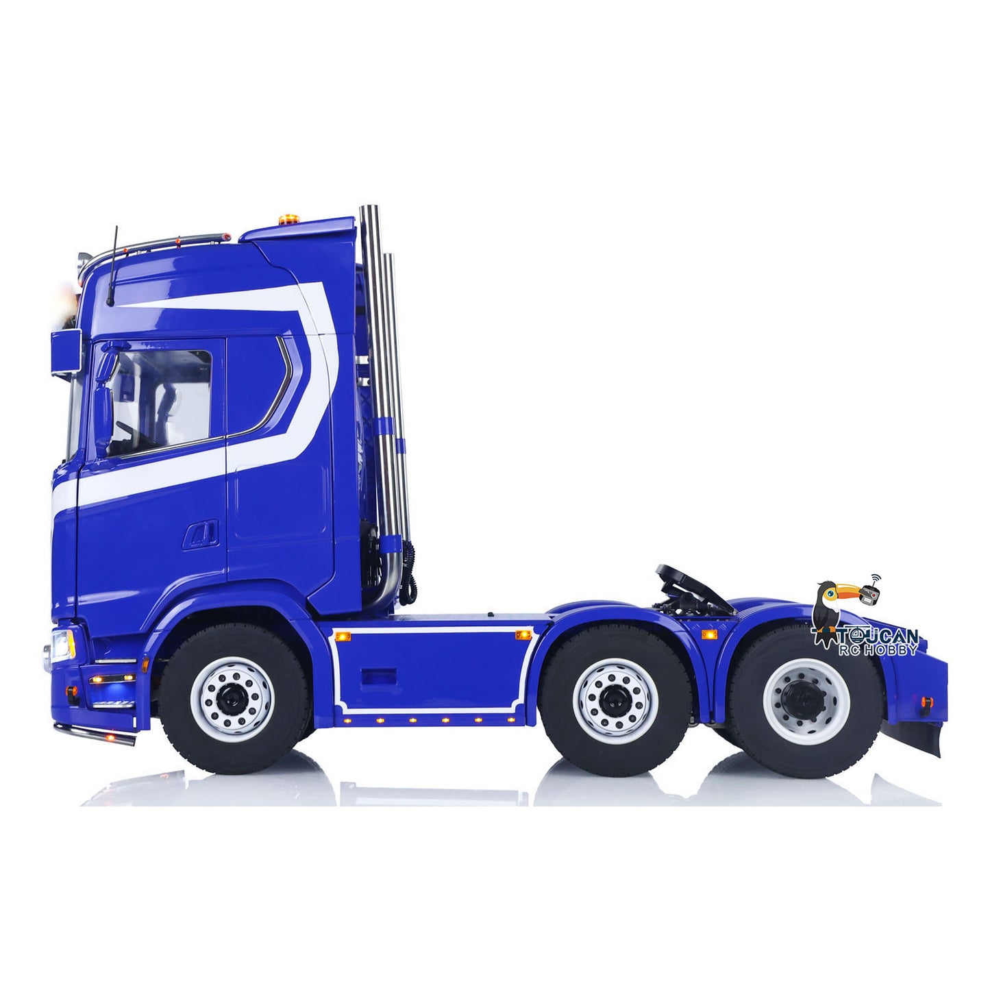 TOUCAN 770S 1/14 RC Tractor Truck 6X6 Metal Chassis Axle Locks RTR 3Speed Lorry Car Smoke Sound Light Unit Cabin Suspension ST8