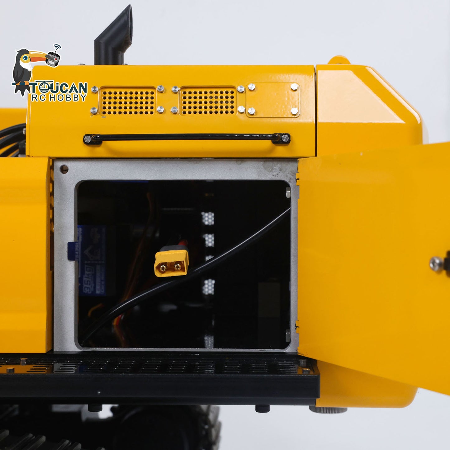 US Stock Toucanhobby 395F 1/12 RC Hydraulic Heavy Excavator Metal Remote Control Digger 3.0L Dual Pump Paladin PL18EV LITE Radio Light Sound Smoke