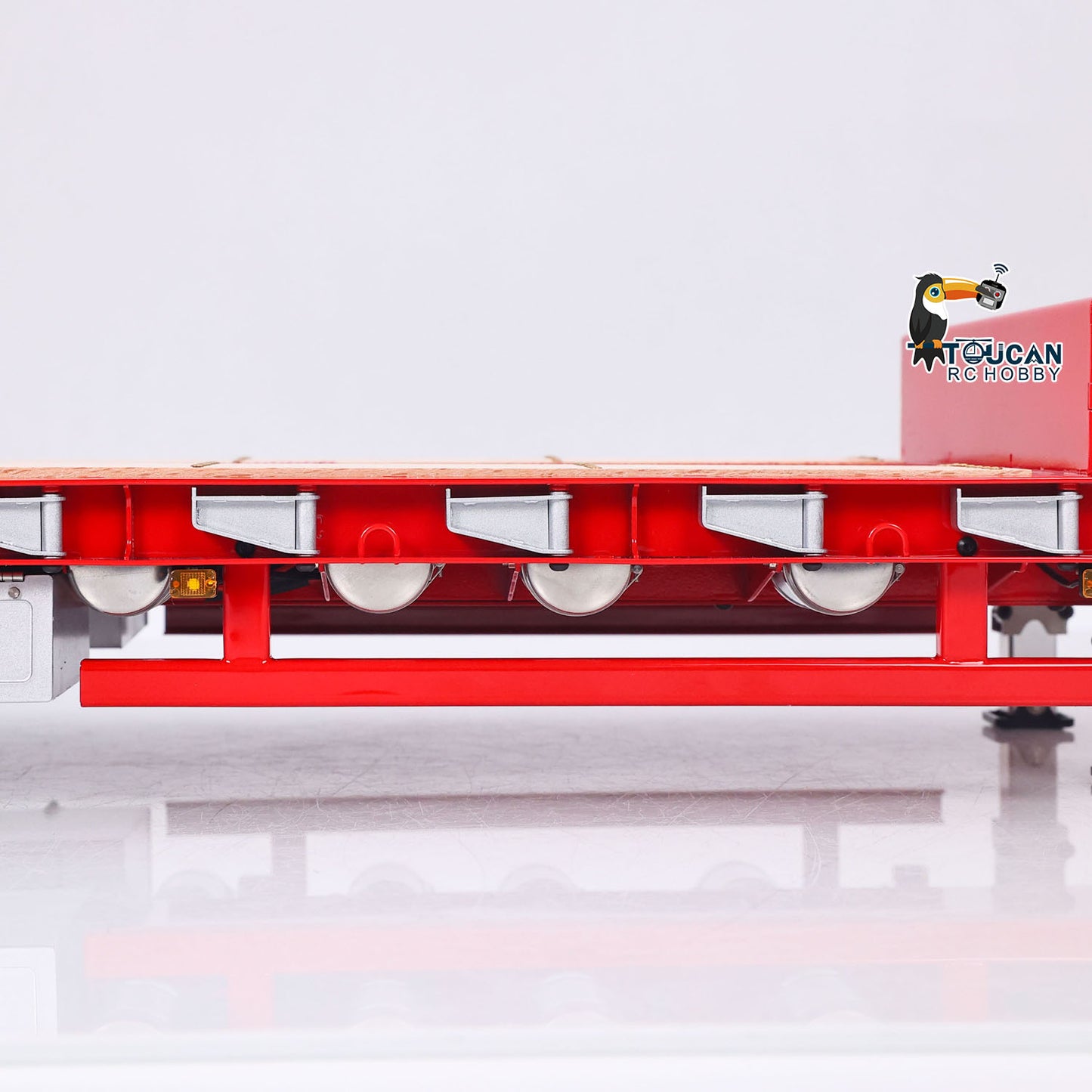 LESU Metal 1/14 RC Trailer A0054 Hydraulic Lifting Tailboard 4 Axles Steering Available for DIY RC Tractor Truck Lorry Car Model