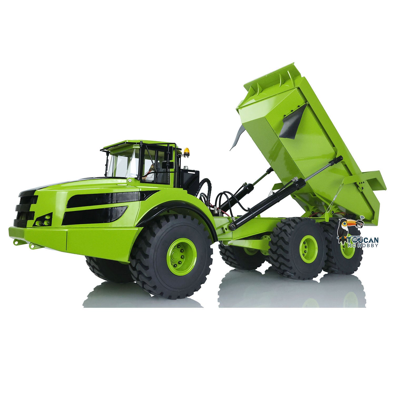 XDRC 1/14 Remote Control Dump Truck 6X6 RC Hydraulic Articulated