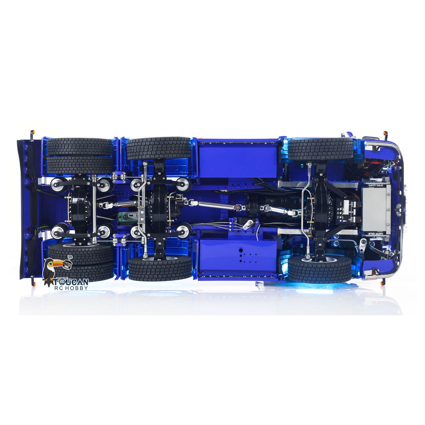 TOUCAN 770S 1/14 RC Tractor Truck 6X6 Metal Chassis Axle Locks RTR 3Speed Lorry Car Smoke Sound Light Unit Cabin Suspension ST8