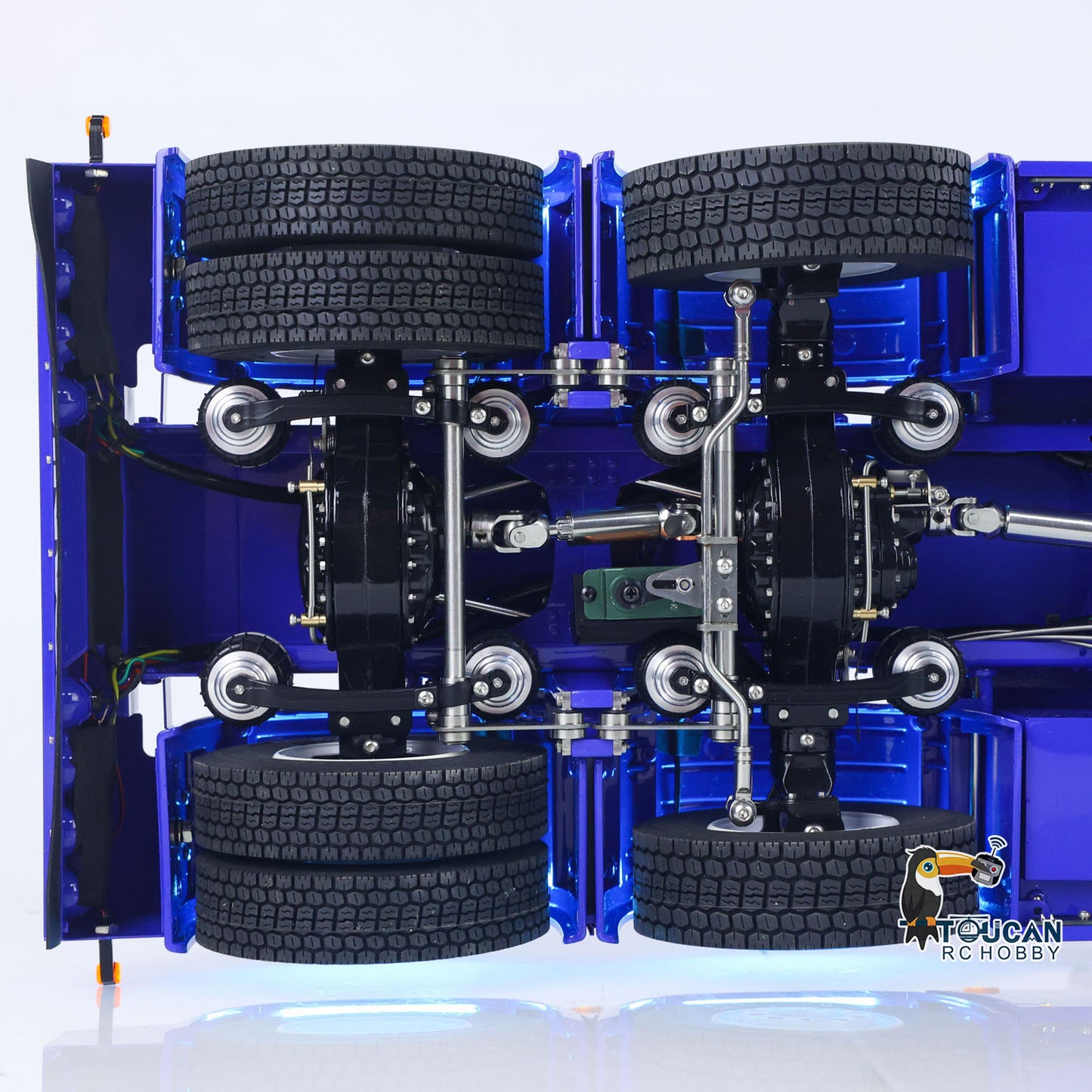 TOUCAN 770S 1/14 RC Tractor Truck 6X6 Metal Chassis Axle Locks RTR 3Speed Lorry Car Smoke Sound Light Unit Cabin Suspension ST8