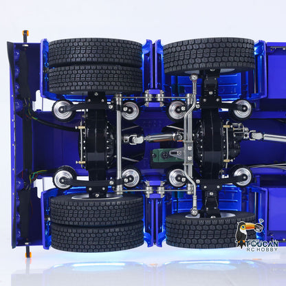 TOUCAN 770S 1/14 RC Tractor Truck 6X6 Metal Chassis Axle Locks RTR 3Speed Lorry Car Smoke Sound Light Unit Cabin Suspension ST8