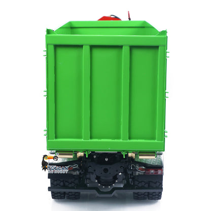 Metal LESU 1/14 RC Hydraulic Crane Dump Truck 8x8 RTR Car 3348 Dumper Waste Bin PL18EV Remote Controller Vehicle 2-Speed Gearbox