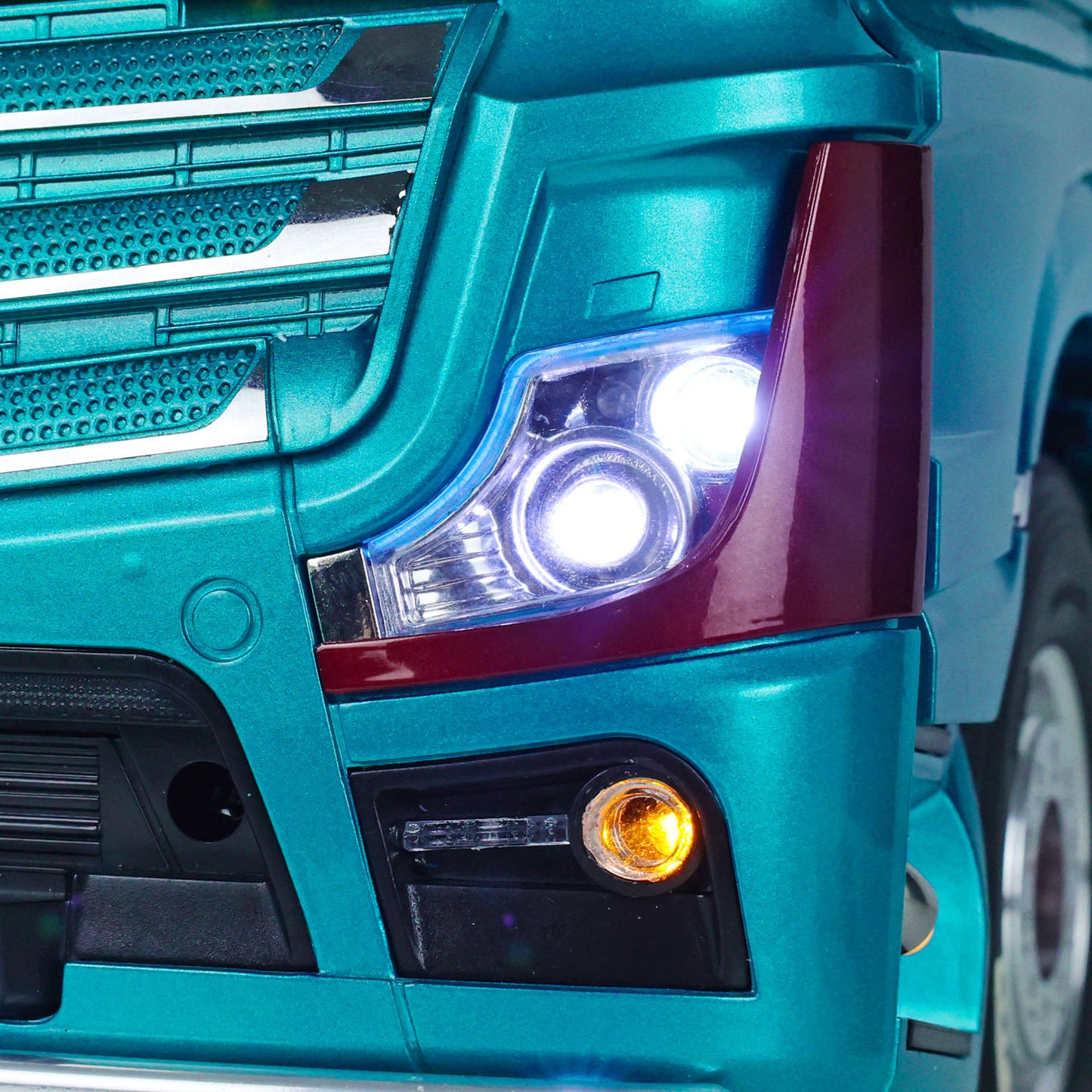 TOUCAN 1/14 RC Tractor Truck RTR/PNP Remote Control Lorry Vehicle 3363 1851 6x6 Metal Chassis 140401A High Roof Cab Shell 3Speed Gearbox Light Sound Electric Wiper