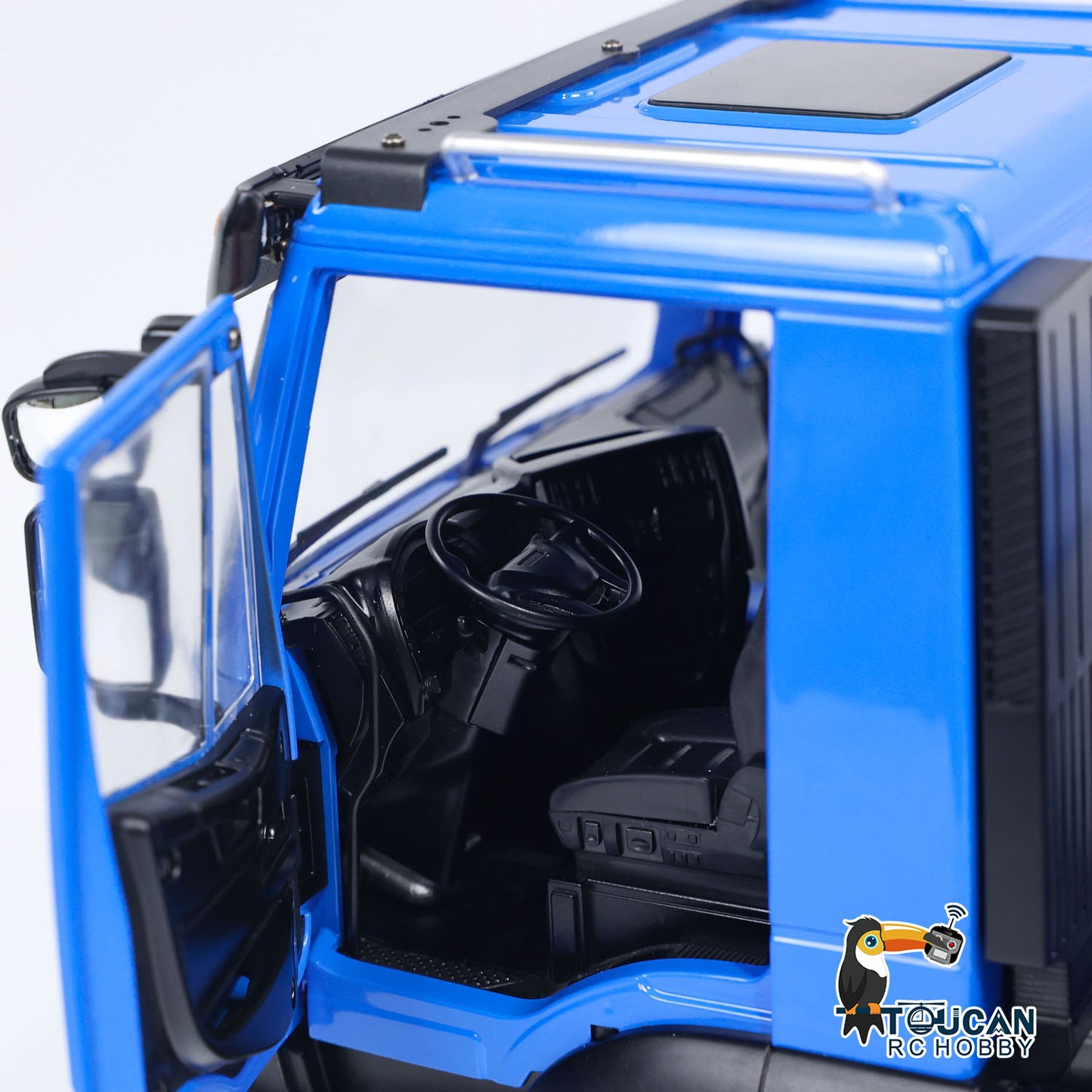 MODO 1/14 Metal 4x4 RC Hydraulic Dump Truck PNP Tipper Vehicle FlySky ST8 Controller Light Sound System Optional Spotlight Snow Blade for Construction Model Collectors