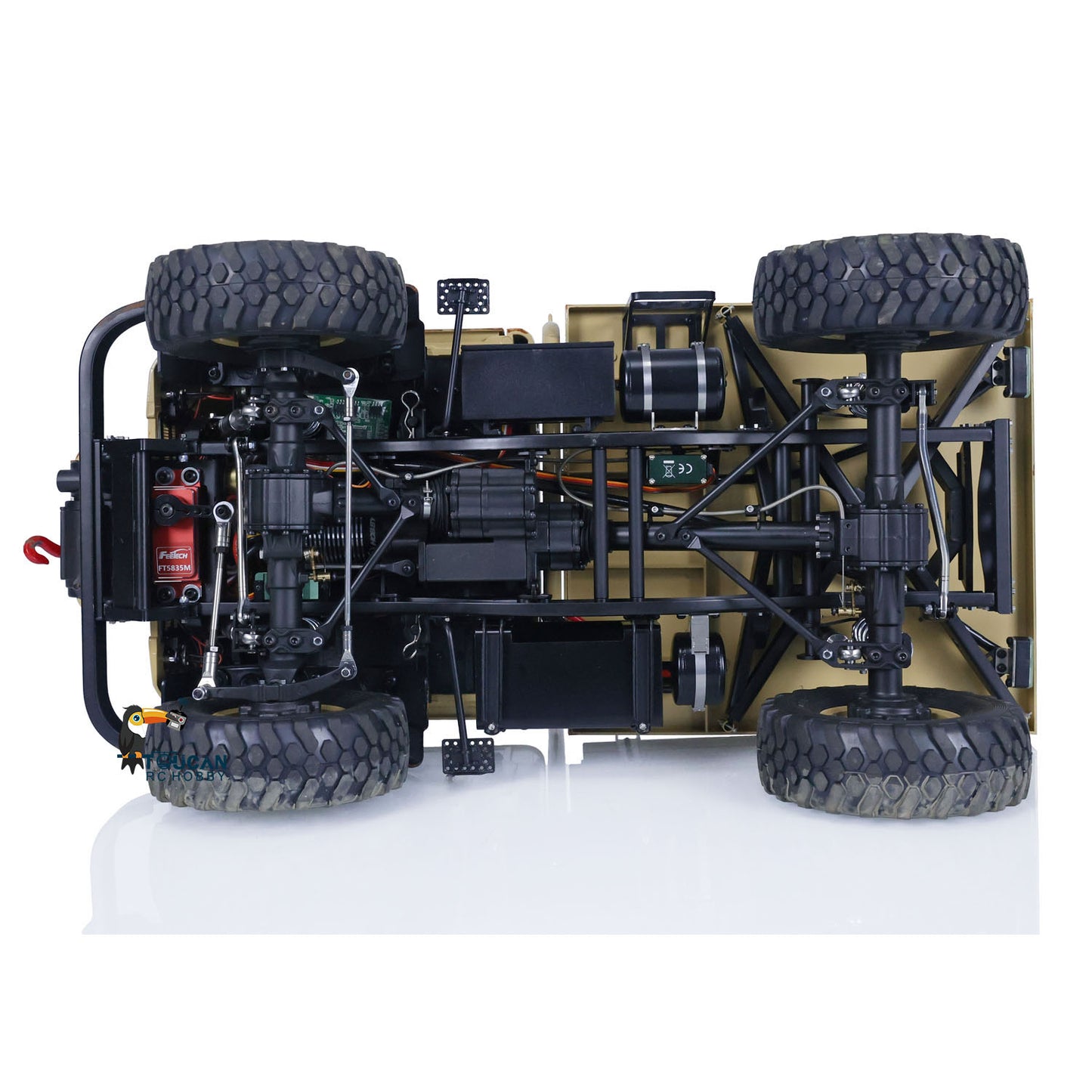 LESU 4x4 1/10 RAVE-UM406 Upgraded Brushless Motor ESC Sound Light Winch Remote Control Climbing Truck  RC Off-Road Vehicle Model