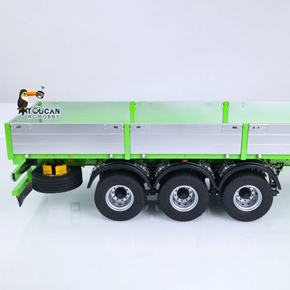 TOUCAN RC HOBBY LXY Lackierter 3-Achs-Metall-Auflieger mit Stützbeinen und Lichtsystem für 1/14 ferngesteuerten Sattelschlepper BM214 RC Gabelstapler-Modell