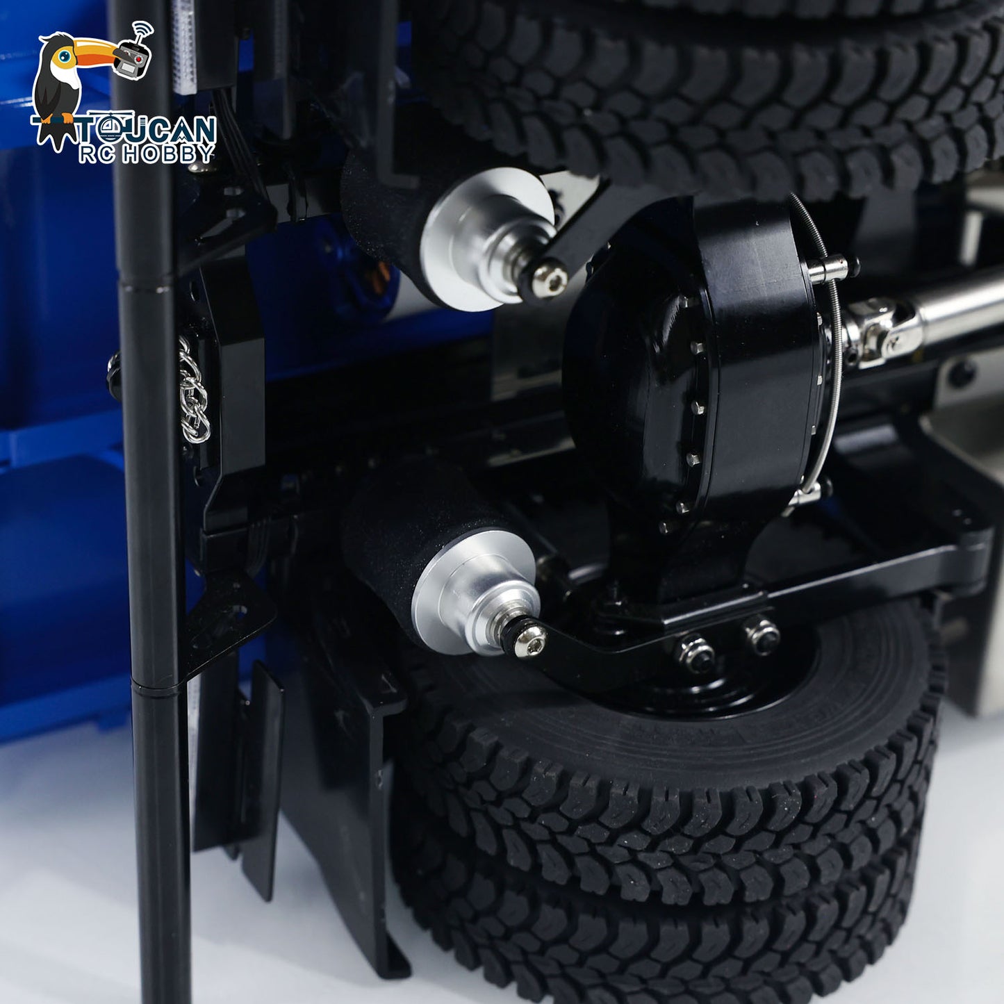 MODO 1/14 Metal 4x4 RC Hydraulic Dump Truck PNP Tipper Vehicle FlySky ST8 Controller Light Sound System Optional Spotlight Snow Blade for Construction Model Collectors