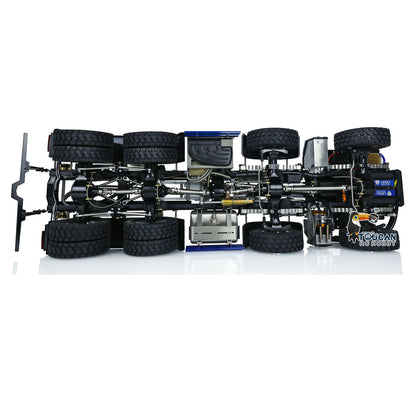 LESU Z0036 1/14 Metal 8x8 Hydraulic RC Roll On Off Dumper 2 Speed Transmission Differential Lock Sound Light System Front Hook