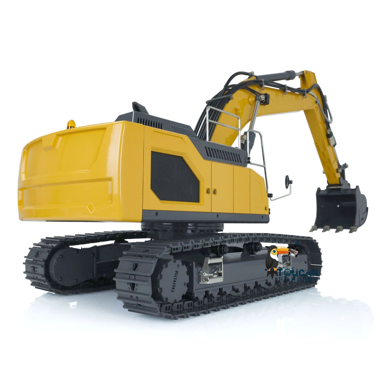 Fast Free Shipping XDRC 1/14 Metal Assembled Hydraulic RTR RC Excavator Upgraded 5CH Valve RC Digger 945 W/ PL18EV Controller Light Sound System
