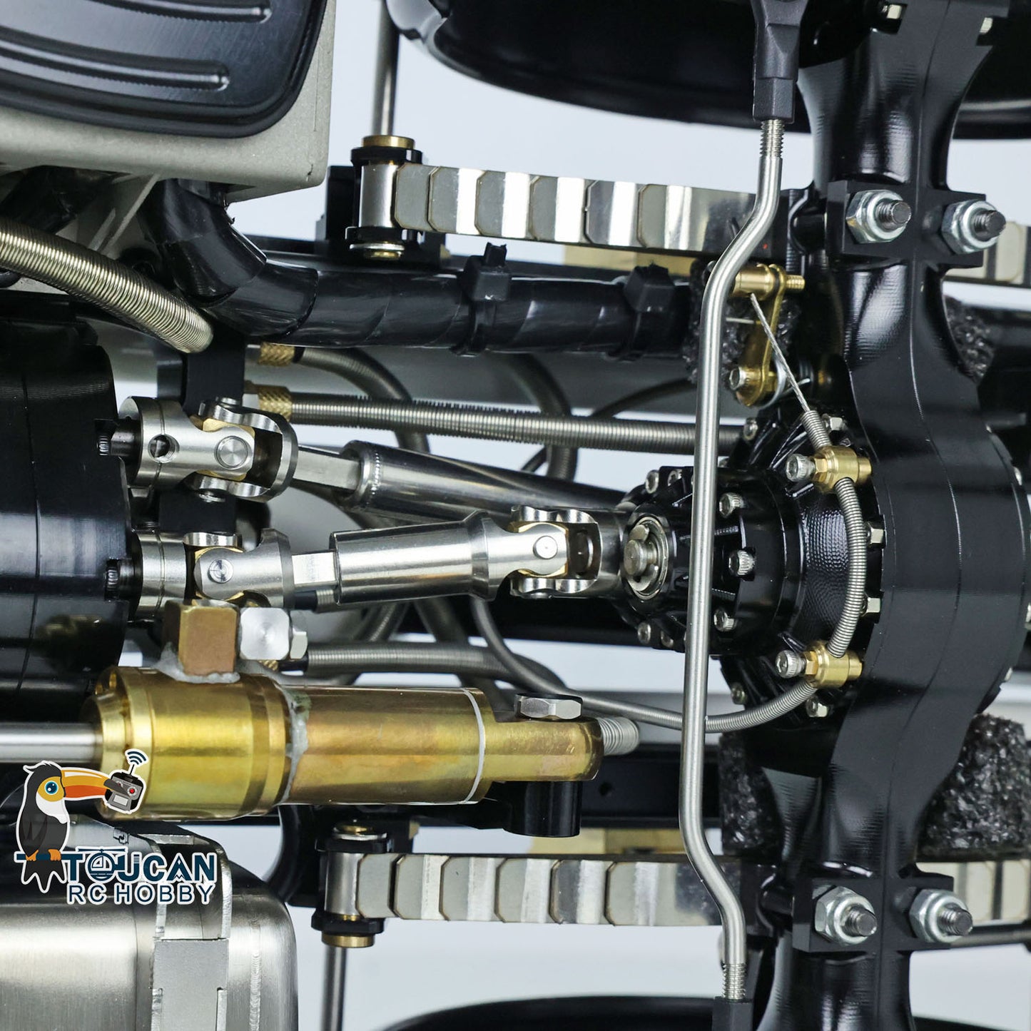 LESU 1/14 Scale 8x8 Truck Hydraulic Remote Controlled Dumper Roll On/Off Tipper Model Sound Light System Motor Front Towing Hook