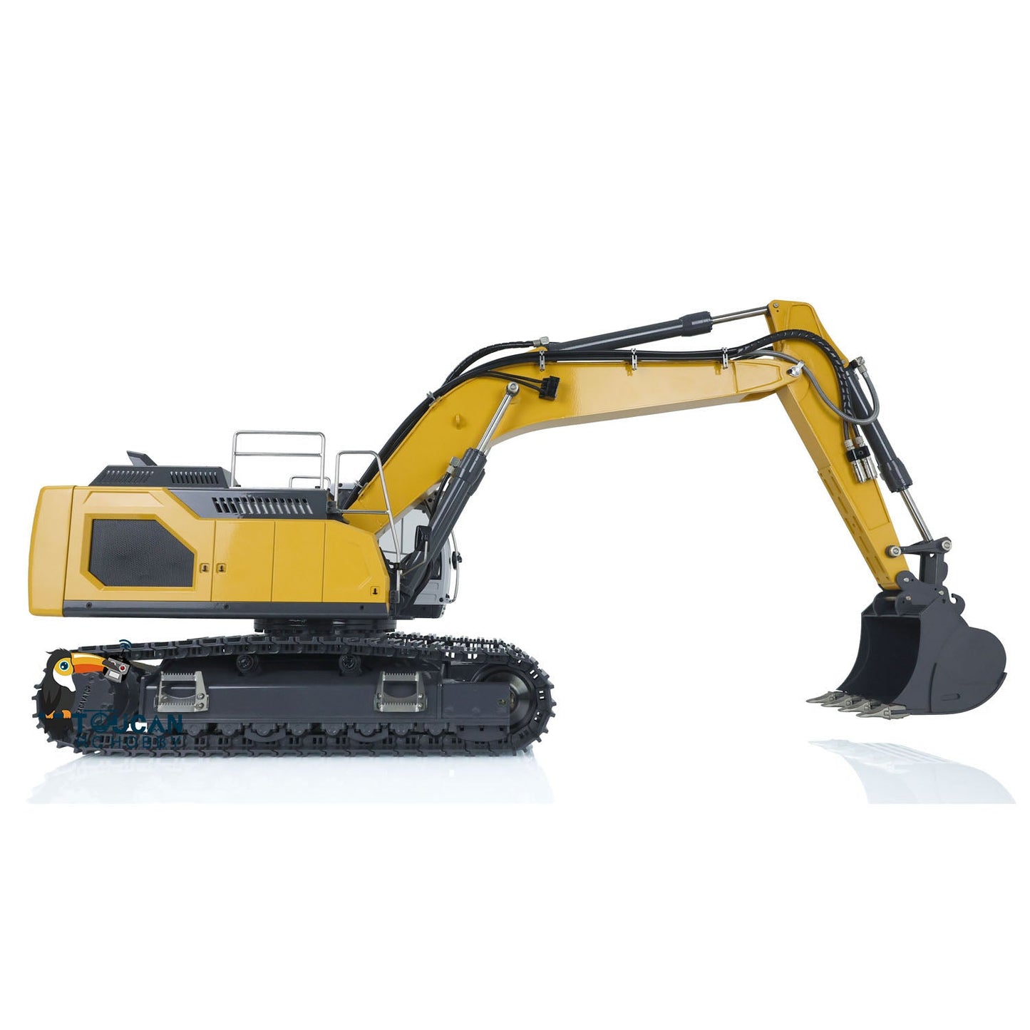 Fast Free Shipping XDRC 1/14 Metal Assembled Hydraulic RTR RC Excavator Upgraded 5CH Valve RC Digger 945 W/ PL18EV Controller Light Sound System