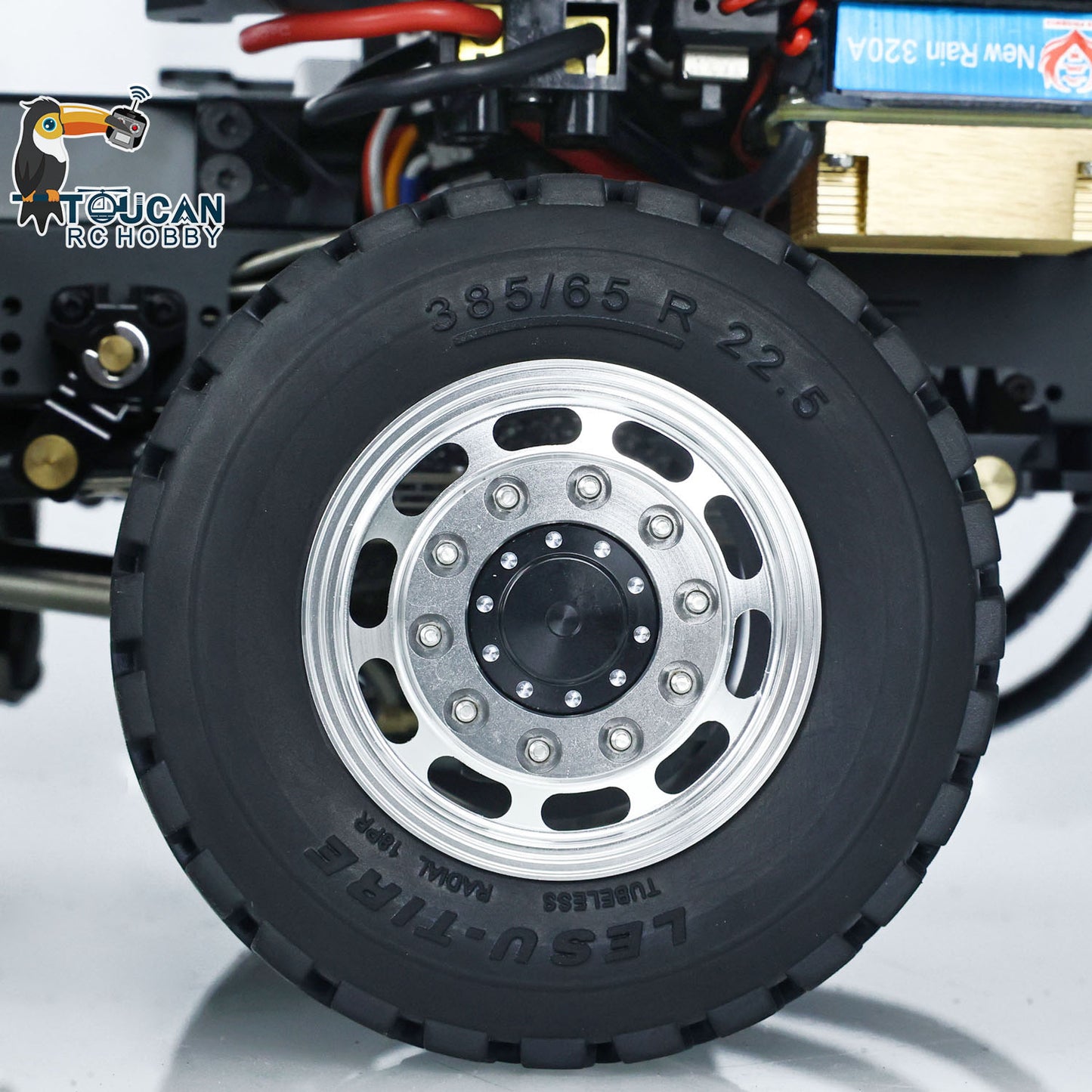 LESU Z0036 1/14 Metal 8x8 Hydraulic RC Roll On Off Dumper 2 Speed Transmission Differential Lock Sound Light System Front Hook
