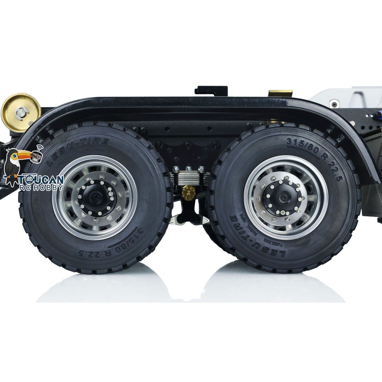LESU Z0036 1/14 Metal 8x8 Hydraulic RC Roll On Off Dumper 2 Speed Transmission Differential Lock Sound Light System Front Hook