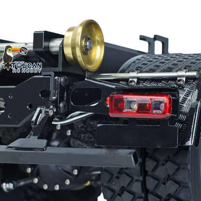 LESU 1/14 Scale 8x8 Truck Hydraulic Remote Controlled Dumper Roll On/Off Tipper Model Sound Light System Motor Front Towing Hook