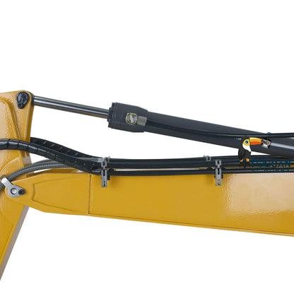 XDRC 1/14 Full Metal RC Excavator 945 Remote Control Tracked Hydraulic Construction Vehicles Trucks 5CH Reversing Valves PL18EV Radio Light Sound Quick Coupler Steel