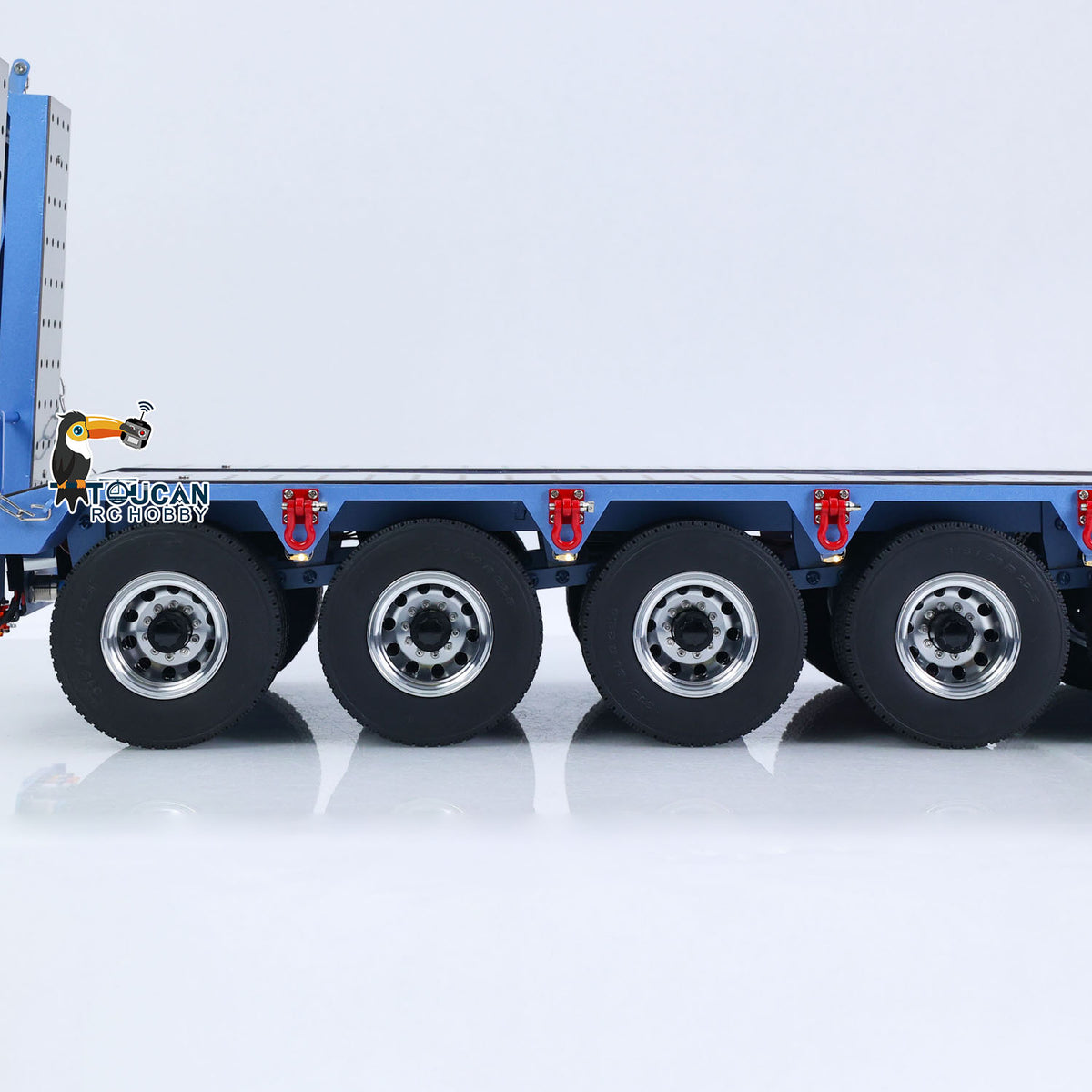 TOUCAN RC HOBBY HHG Model 5 Axles Metal Semi-trailer for 1/14 RC Tractor Truck Remote Control Dumper Cars Construction Vehicles DIY Hobby Models Painted