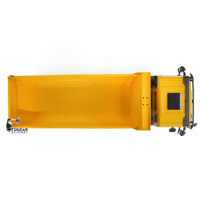 1/14 8x8 Metal Hydraulic RC Dump Truck Remote Control Tipper Car Sound Lights Assembled Painted Model ESC Motor Servo