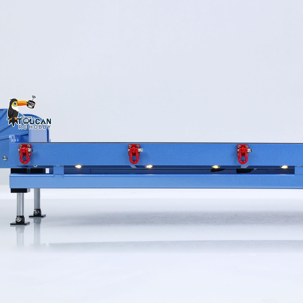 TOUCAN RC HOBBY HHG Model 5 Axles Metal Semi-trailer for 1/14 RC Tractor Truck Remote Control Dumper Cars Construction Vehicles DIY Hobby Models Painted