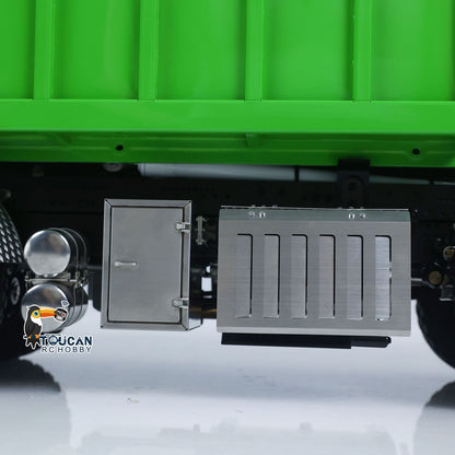 Metal LESU 1/14 RC Hydraulic Crane Dump Truck 8x8 RTR Car 3348 Dumper Waste Bin PL18EV Remote Controller Vehicle 2-Speed Gearbox