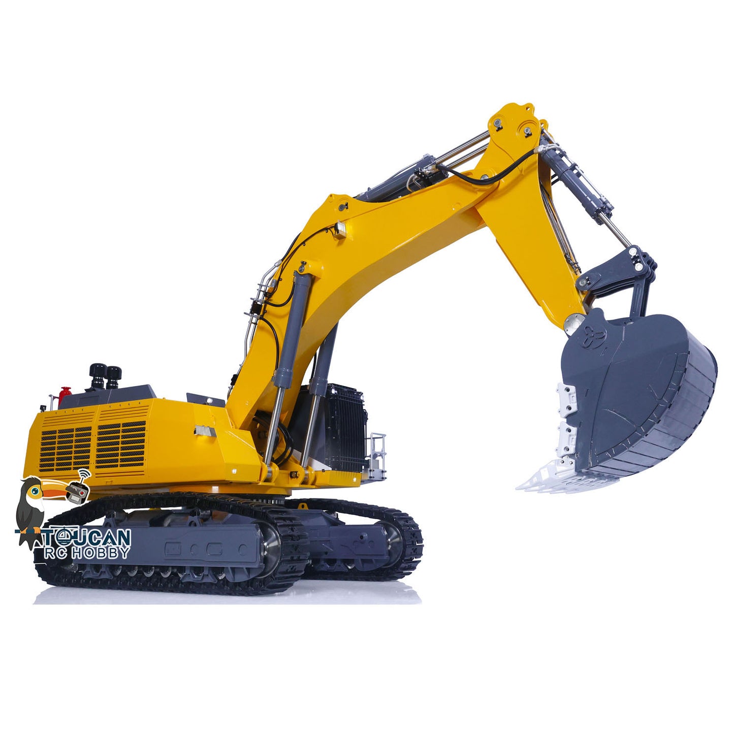 USA Pre-Order by the sea 1/14 LESU RC Hydraulic Excavator AOUE 9150 Metal RTR FlySky PL18EV Remote Control Heavy Backhoe Shovel Sound Light Smoke Unit