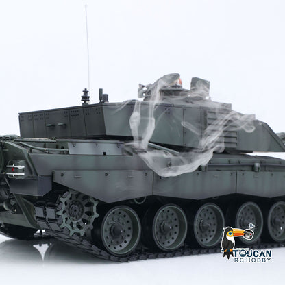 TOUCAN RC HOBBY Heng Long 7.0 1:16 Challenger II RTR RC Tank Model 3908 360Degrees Turret Steel Gearbox Metal Tracks Idlers Sprockets Road Wheels