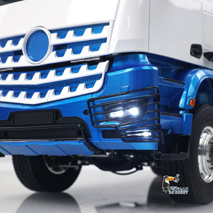 3Speed LESU Skip Loader 3363 Metal 4X4 Chassis 1/14 RC Hydraulic Swing Arm Garbage Dump Truck Light Sound Hub Reduction Axle