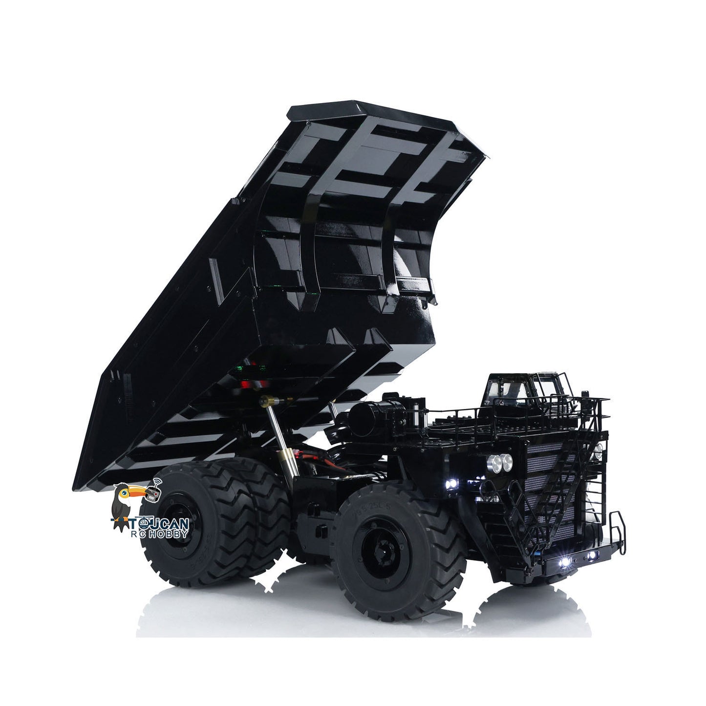 1:20 793D RC Hydraulic Mining Truck Metal Remote Controlled Dump Tipper Cars Simulation Hobby Model DIY Vehicle ESC Servo Motor