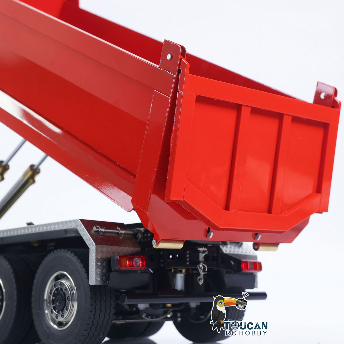 TOUCAN RC HOBBY LXY 1/14 8x8 RC Hydraulic Roll On Off Full Dump Truck Remote Control Dumper Car Simulation Model PNP Version Light Sound System