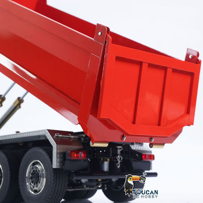 TOUCAN RC HOBBY LXY 1/14 8x8 RC Hydraulic Roll On Off Full Dump Truck Remote Control Dumper Car Simulation Model PNP Version Light Sound System