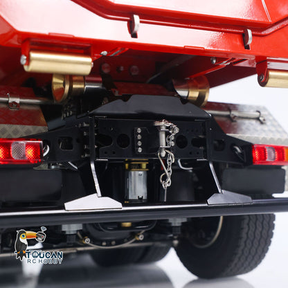 TOUCAN RC HOBBY LXY 1/14 8x8 RC Hydraulic Roll On Off Full Dump Truck Remote Control Dumper Car Simulation Model PNP Version Light Sound System