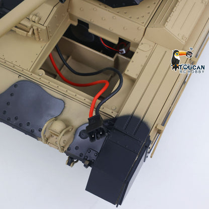 Fast Free Shipping for EU 1/16 2.4G RC Military Tank CoolBank Crusader MK III Wireless Control Battle Tank Model 360??Turret Rotary Smoke Sound Lights RTR