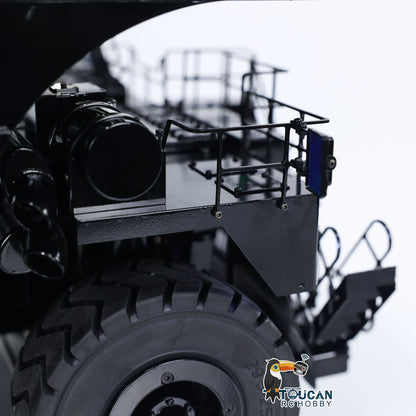 1:20 793D RC Hydraulic Mining Truck Metal Remote Controlled Dump Tipper Cars Simulation Hobby Model DIY Vehicle ESC Servo Motor