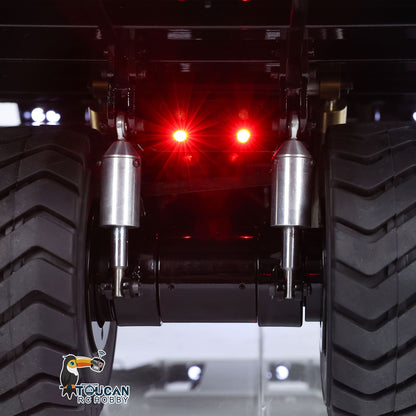 1:20 793D RC Hydraulic Mining Truck Metal Remote Controlled Dump Tipper Cars Simulation Hobby Model DIY Vehicle ESC Servo Motor