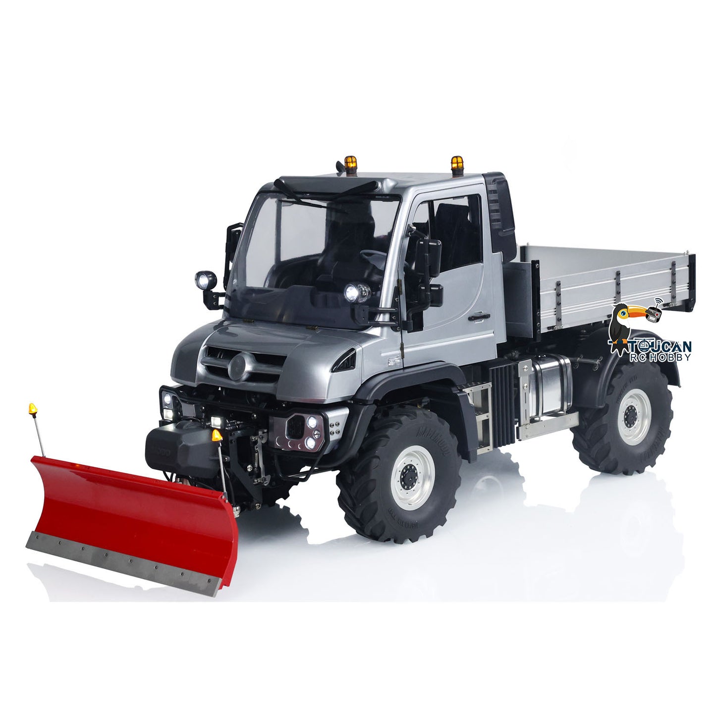US Stock U423 1:10 4X4 Hydraulic RC Off-road Dump Car Snow Blade Crawler Climbing Vehicle