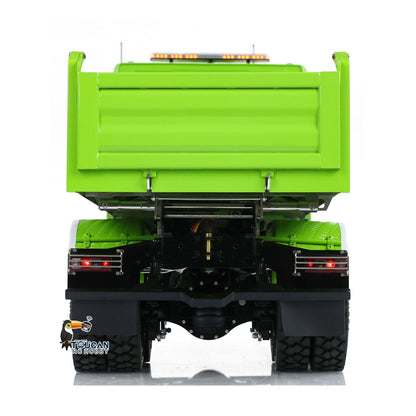 LESU 770S 1/14 6x6 RC Hydraulic Dumper Truck 3-way Remote Controlled Tipper Model Light Sound Smoke