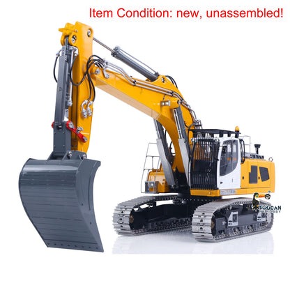 TOUCAN RC HOBBY Flash Sale LESU AOUE LR956 1/14 Metal RC Hydraulic Excavator KIT 2 Arms Remote Control Digger Model 4MPA Dual Pumps Light 6CH Brass Valve