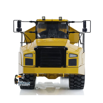 TOUCAN RC HOBBY JZModel 1/14 Ready To Run DIM 745D Metal Hydraulic RC Articulated Truck 745D 6*6 Light Sound Interior Trim of Cab Remote Control Battery