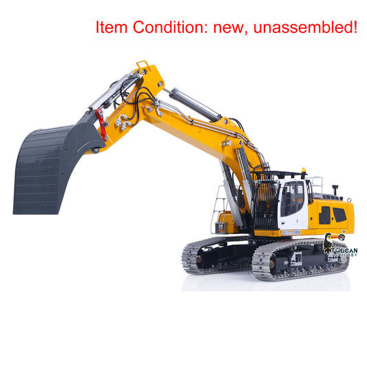 TOUCAN RC HOBBY Flash Sale LESU AOUE LR956 1/14 Metal RC Hydraulic Excavator KIT 2 Arms Remote Control Digger Model 4MPA Dual Pumps Light 6CH Brass Valve